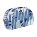 Stripes Blue White Makeup Case (Small)