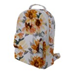 Sunflowers Flap Pocket Backpack (Large)