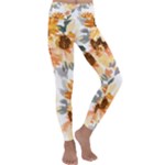 Sunflowers Kids  Lightweight Velour Classic Yoga Leggings