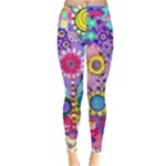 Double Sunflower Abstract Leggings 
