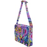 Double Sunflower Abstract Cross Body Office Bag
