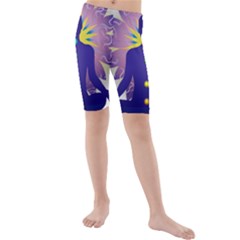 Kids  Mid Length Swim Shorts 