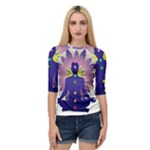Chakra Design Quarter Sleeve Raglan Tee