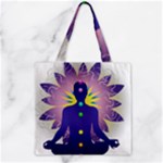 Chakra Design Zipper Grocery Tote Bag