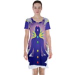 Chakra Design Short Sleeve Nightdress