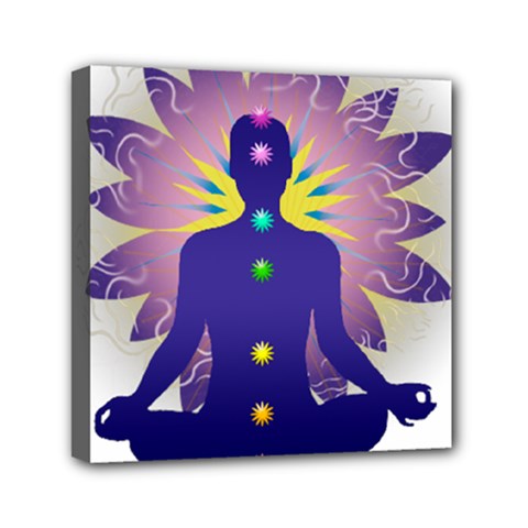 Chakra Design Mini Canvas 6  x 6  (Stretched) from ArtsNow.com