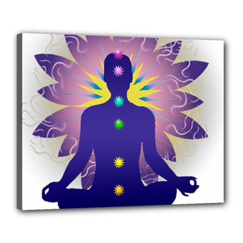 Chakra Design Canvas 20  x 16  (Stretched) from ArtsNow.com