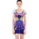 Chakra Design Short Sleeve Bodycon Dress