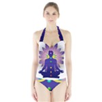 Chakra Design Halter Swimsuit