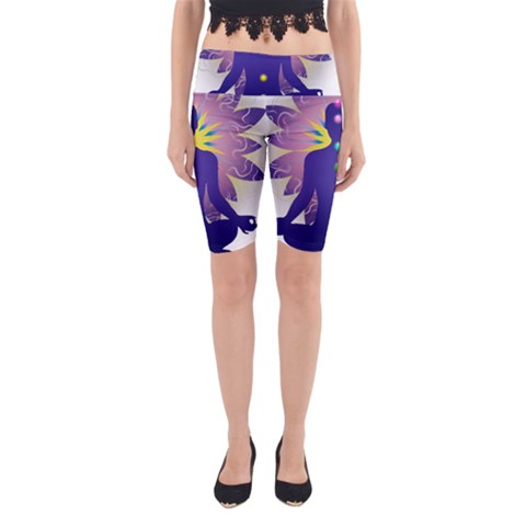 Chakra Yoga Cropped Leggings from ArtsNow.com