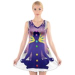 Chakra V-Neck Sleeveless Dress