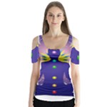 Chakra Butterfly Sleeve Cutout Tee 