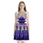 Chakra Split Back Mini Dress 