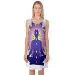 Chakra Sleeveless Satin Nightdress