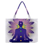 Chakra Design Zipper Medium Tote Bag