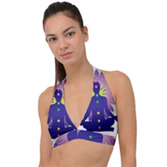 Halter Plunge Bikini Top 