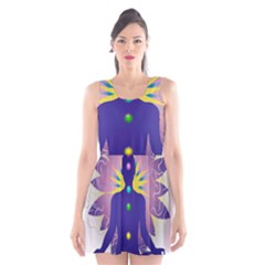 Scoop Neck Skater Dress 