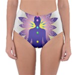 Chakra Reversible High-Waist Bikini Bottoms