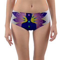 Reversible Mid-Waist Bikini Bottoms 