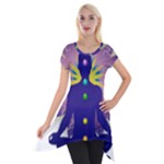 Chakra Short Sleeve Side Drop Tunic