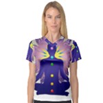 Chakra V-Neck Sport Mesh Tee