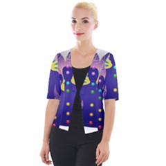 Cropped Button Cardigan 
