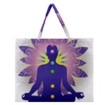 Chakra Design Zipper Large Tote Bag