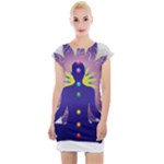 Chakra Cap Sleeve Bodycon Dress