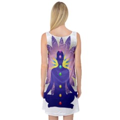 Sleeveless Satin Nightdress Back Sleeveless Satin Nightdress Back