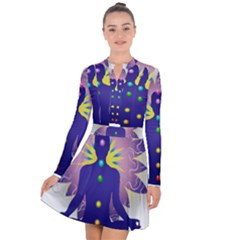 Long Sleeve Panel Dress 
