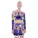 Chakra Off Shoulder Top with Mini Skirt Set