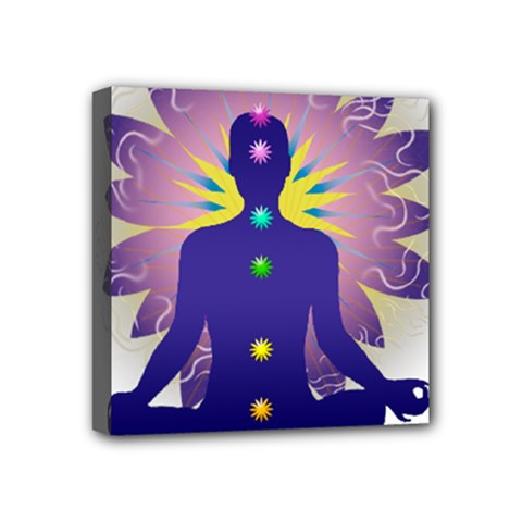 Chakra Mini Canvas 4  x 4  (Stretched) from ArtsNow.com