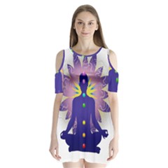 Chakra Shoulder Cutout Velvet One Piece from ArtsNow.com