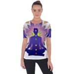 Chakra Shoulder Cut Out Short Sleeve Top