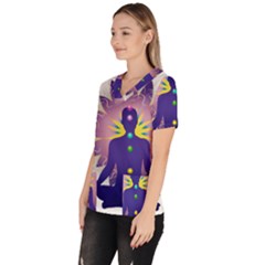Women s V-Neck Scrub Top 