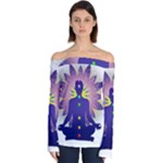 Chakra Off Shoulder Long Sleeve Top