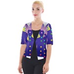 Chakra Cropped Button Cardigan