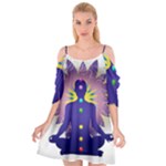 Chakra Cutout Spaghetti Strap Chiffon Dress