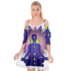 Cutout Spaghetti Strap Chiffon Dress 