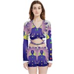 Chakra Velvet Wrap Crop Top
