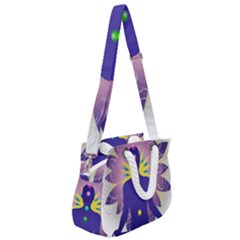 Rope Handles Shoulder Strap Bag 