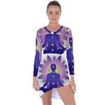 Chakra Asymmetric Cut-Out Shift Dress