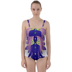 Twist Front Tankini Set 