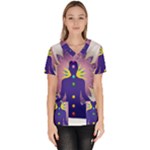 Chakra Women s V-Neck Scrub Top