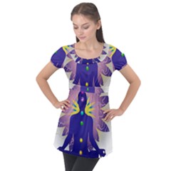 Puff Sleeve Tunic Top 
