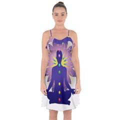 Chakra Ruffle Detail Chiffon Dress from ArtsNow.com