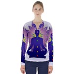 Chakra V-Neck Long Sleeve Top