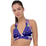 Chakra Halter Plunge Bikini Top