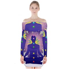 Long Sleeve Off Shoulder Dress 