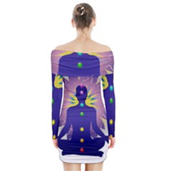 Long Sleeve Off Shoulder Dress 